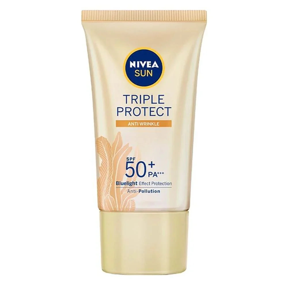 Protetor Facial Nivea Sun Triple Protect Antissinais FPS50 40Ml