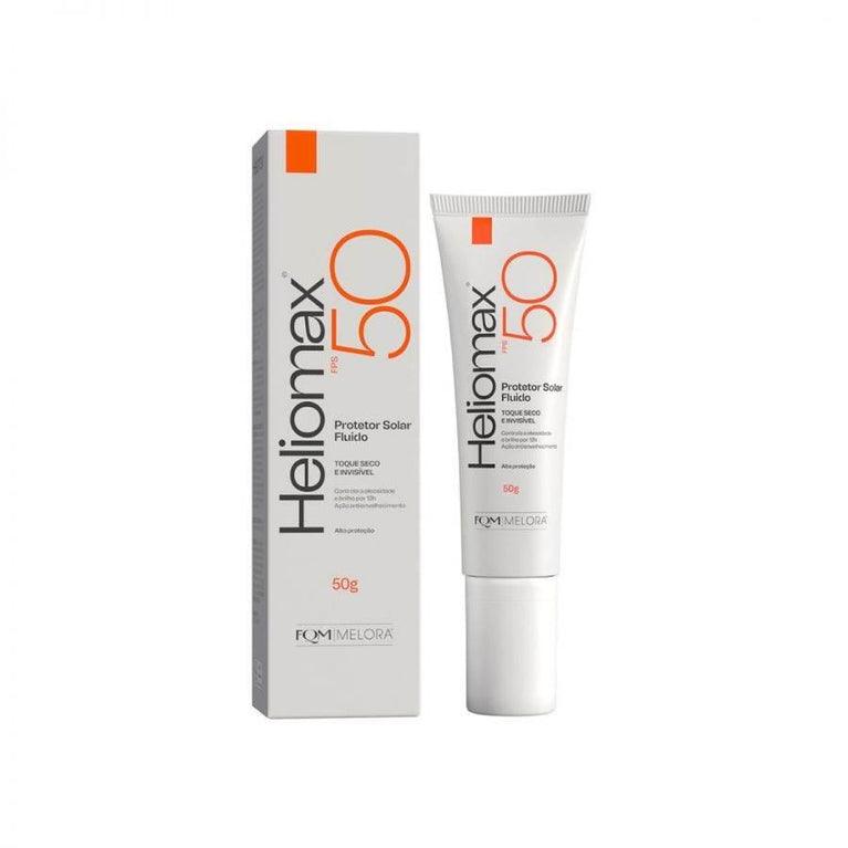 Protetor Solar Facial Heliomax Fluido FPS50 Com 50g - Drogaria Poupa Centro