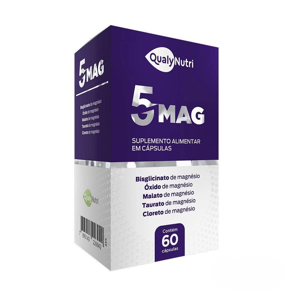 5 Mag 60 Cápsulas Qualynutri - Drogaria Poupa Centro