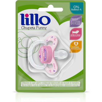 Chupeta Lillo Funny Amor Menina Tamanho 1 Rosa