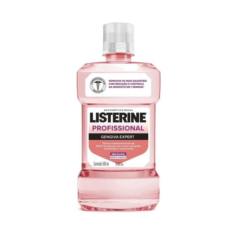 Antisséptico Bucal Listerine Profissional Genviva Expert 500ml