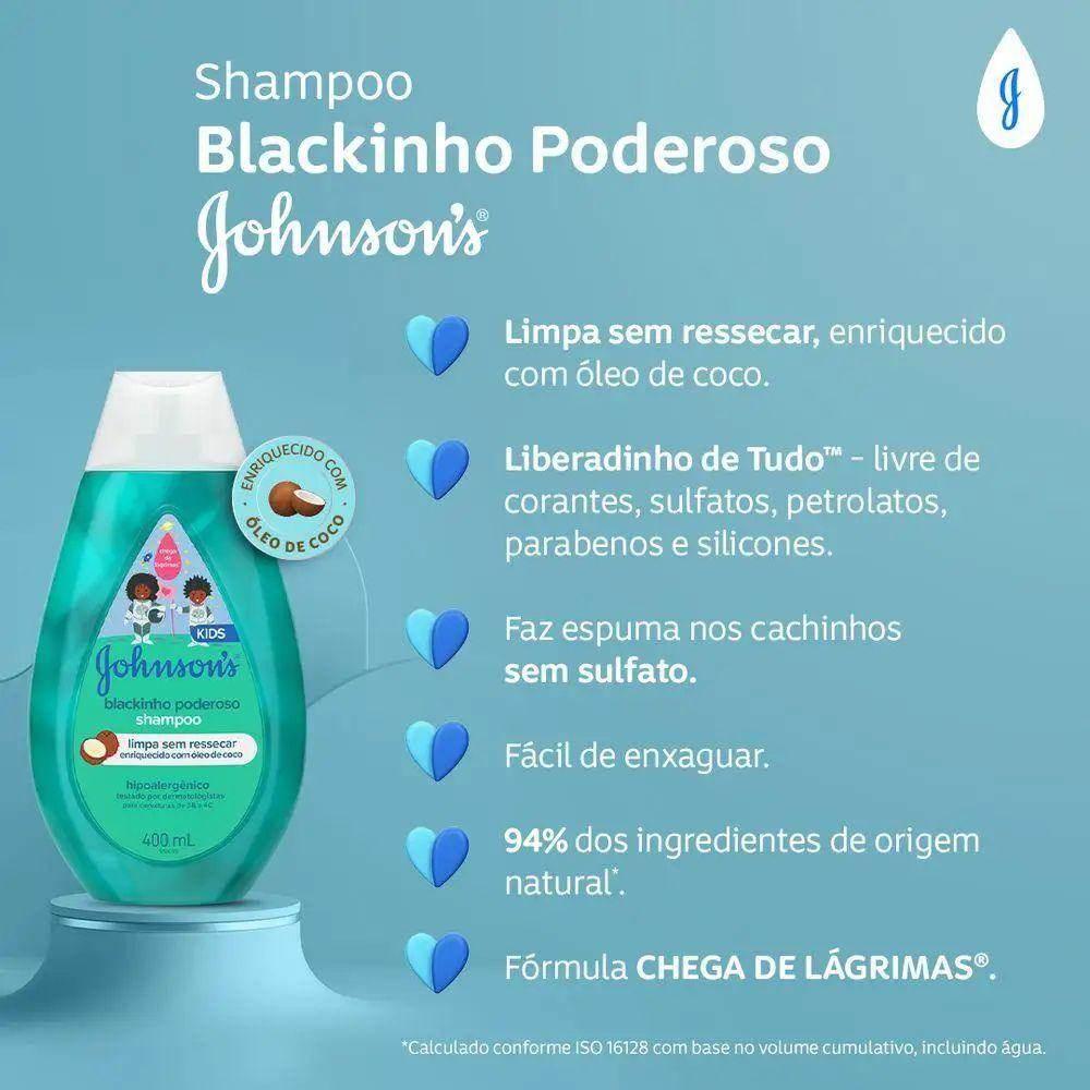 Shampoo Johnson's Kids Blackinho Poderoso 400ml
Johnson & Johnson
400ml - Drogaria Poupa Centro