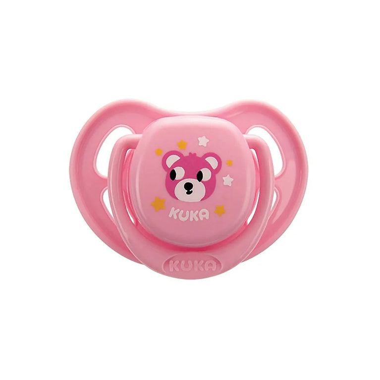 Chupeta Smart Kuka Tamanho 1 Bico Redondo Rosa