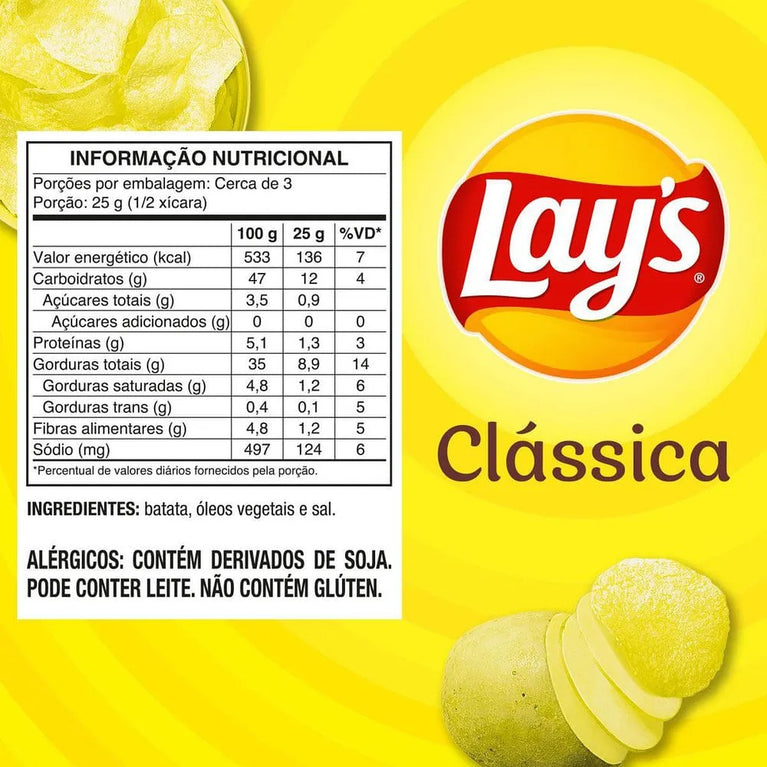 Batata Frita Clássica Lays 70g