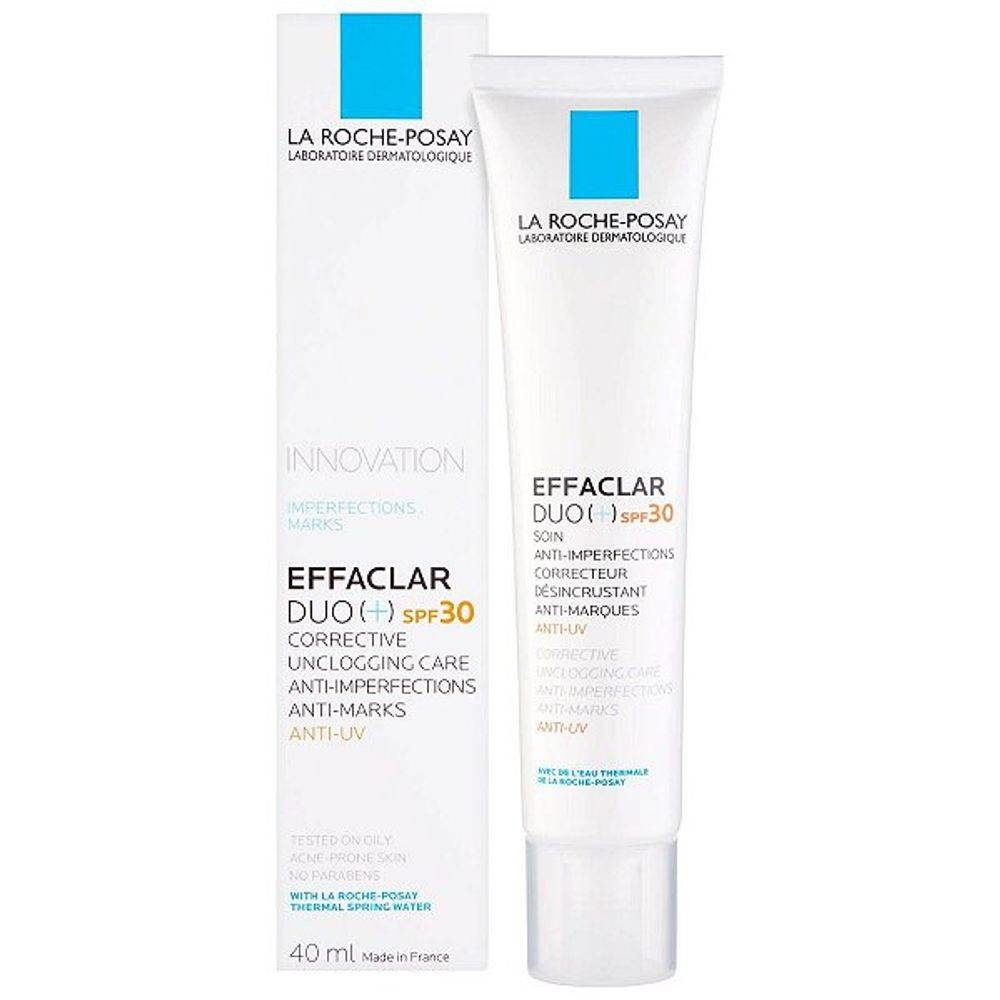 Tratamento Antiacne La Roche-Posay Effaclar Duo+ Fps30 - 40Ml - Drogaria Poupa Centro