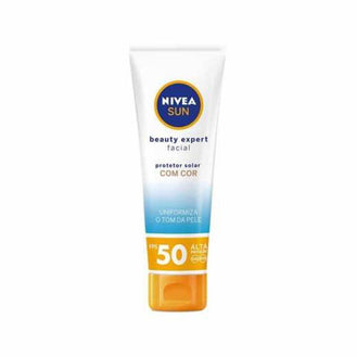 Protetor Solar Facial Nivea Sun Beauty Expert Cor Universal FPS 50 50G - Drogaria Poupa Centro
