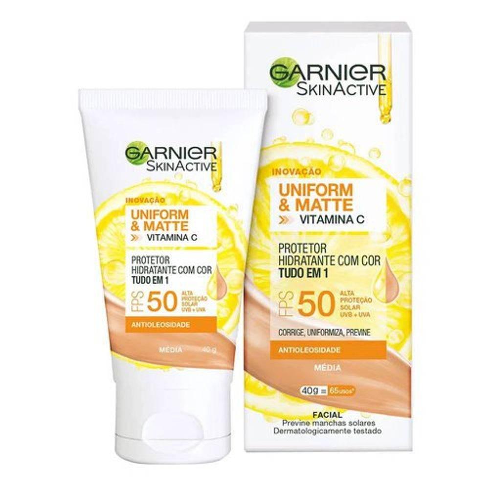 Hidratante Garnier FPS 50 Uniforme&Matte Clara - Loreal - Drogaria Poupa Centro