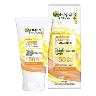 Hidratante Garnier FPS 50 Uniforme&Matte Clara - Loreal - Drogaria Poupa Centro