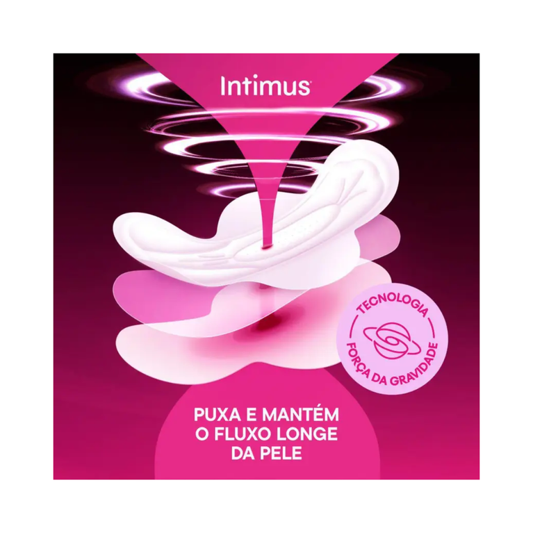 Absorvente Intimus Gel Noturno Suave com Abas 30 unidades