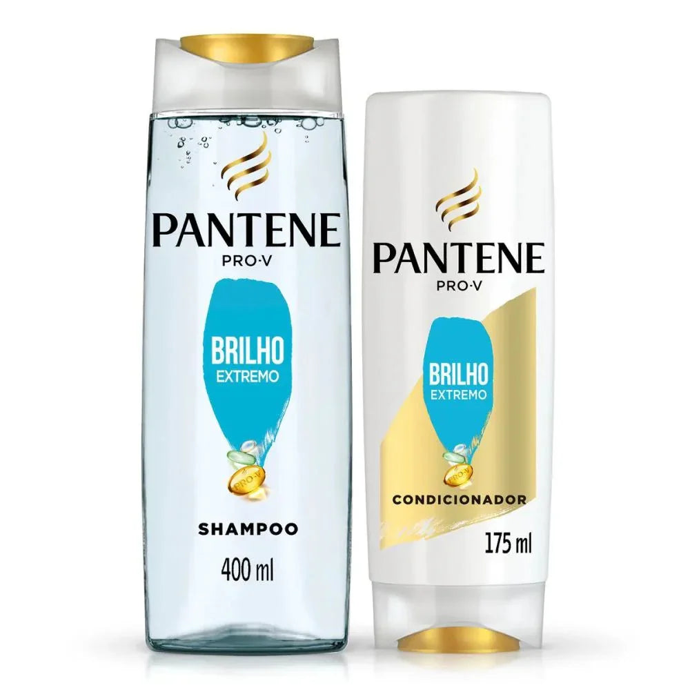 Kit Pantene Brilho Extremo Shampoo 400ml + Condicionador 175ml