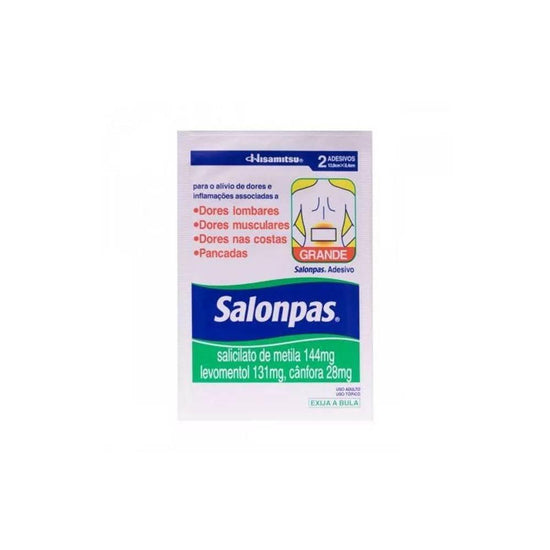Salonpas 144,0+131,0+28,4Mg - 2 Adesivos Tam G - Drogaria Poupa Centro