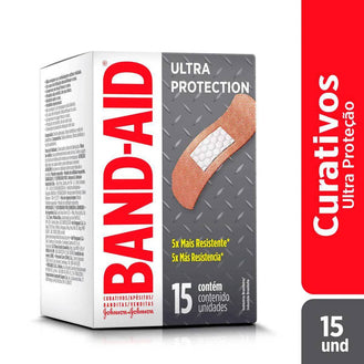 Curativos Band-Aid Ultra Protection Super Resistente 15 unidades