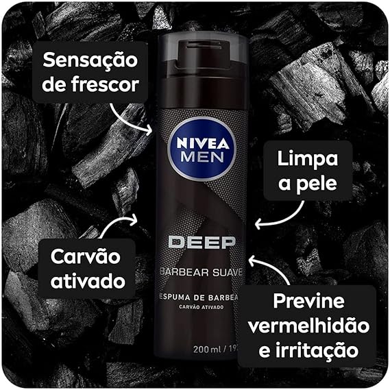 Esp. Barb Nivea Deep Black 200Ml