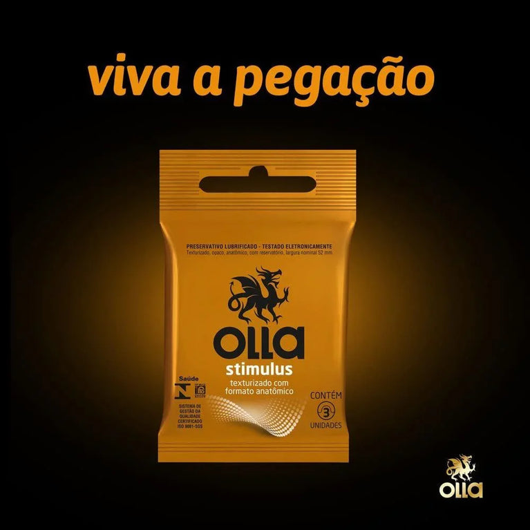 Preservativo Olla Stimulos Texturizado C/3