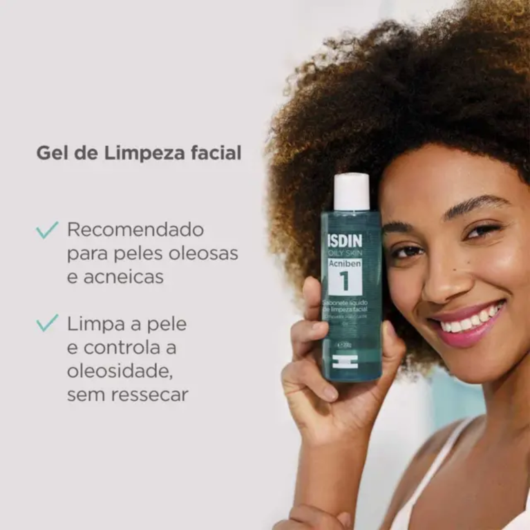 Isdin Acniben Sababonete Líquido Limpeza Facial 208G