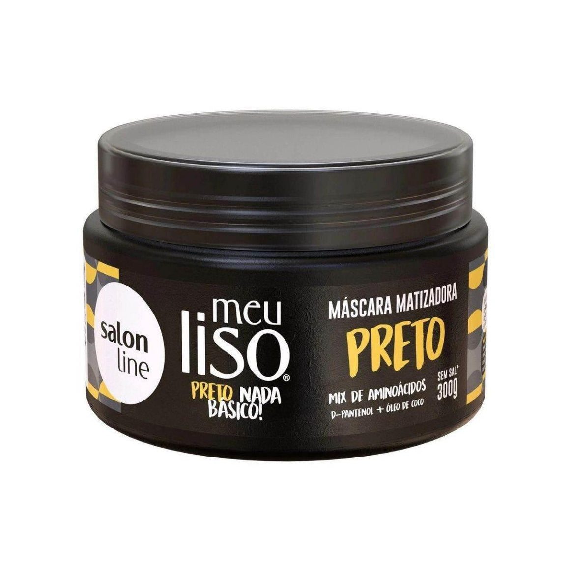 Máscara Matizadora Preto Meu Liso Salon Line 300g - Drogaria Poupa Centro