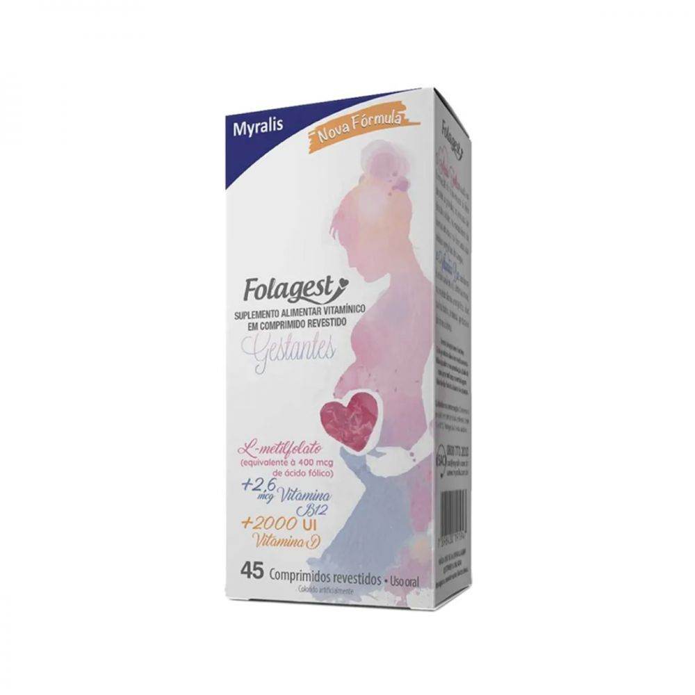 Folagest 400mg Com 45 Comprimidos - Drogaria Poupa Centro