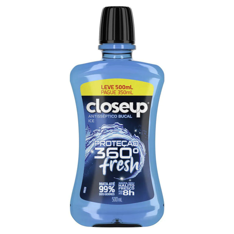 Enxaguante Bucal Closeup Ice Proteção 360° Fresh 500ml