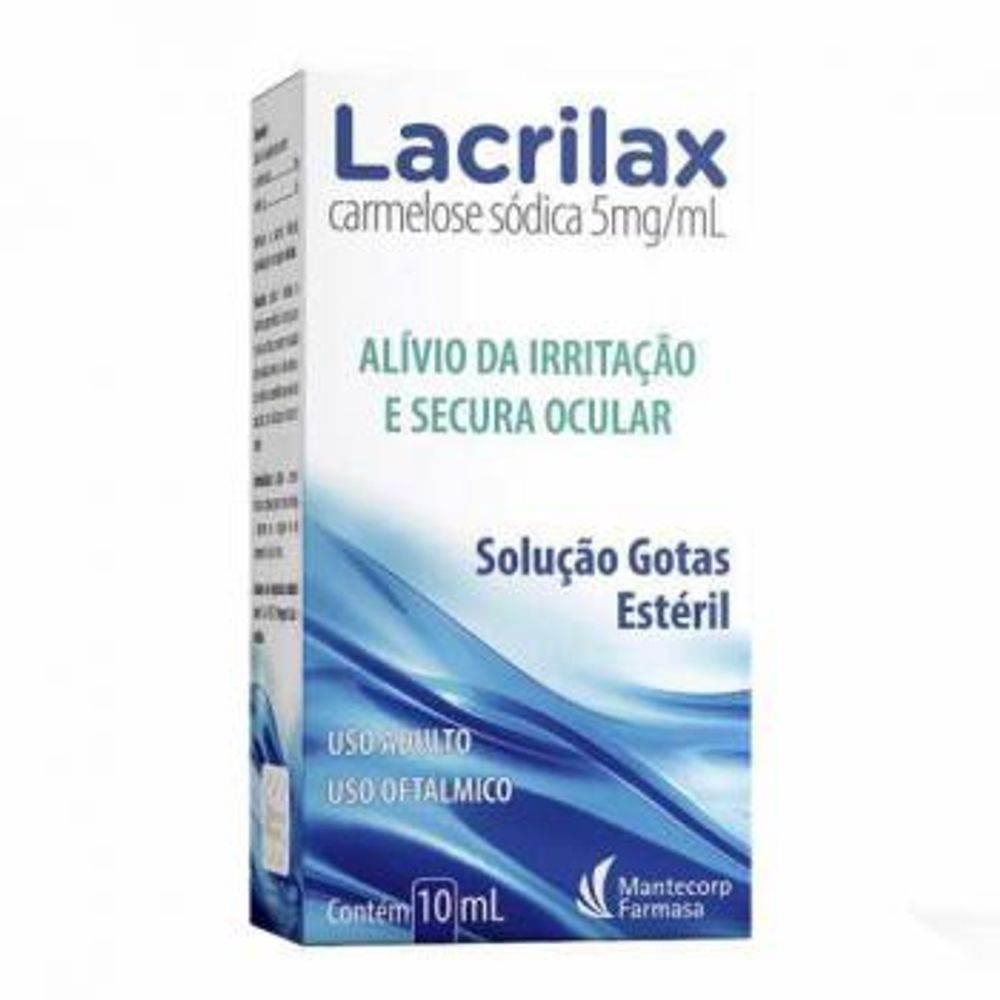 Lacrilax 5Mg/Ml - Colírio com 10Ml - Drogaria Poupa Centro