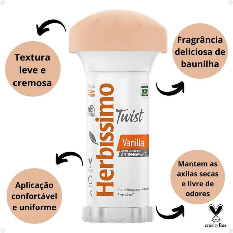 Des Cr Stick Herbissimo 45G Twist Vanilla