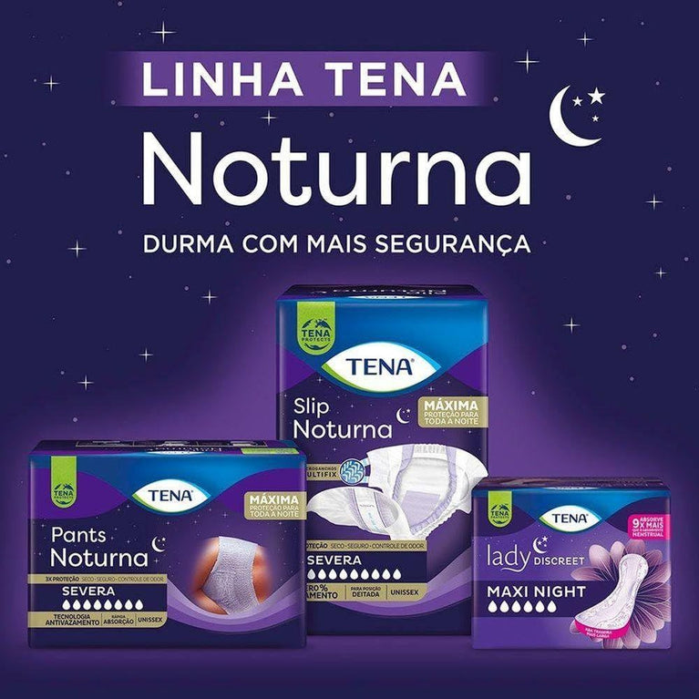 Tena Slip Noturna, Fralda Geriátrica para Incontinência Urinária, EG - 16 unidades