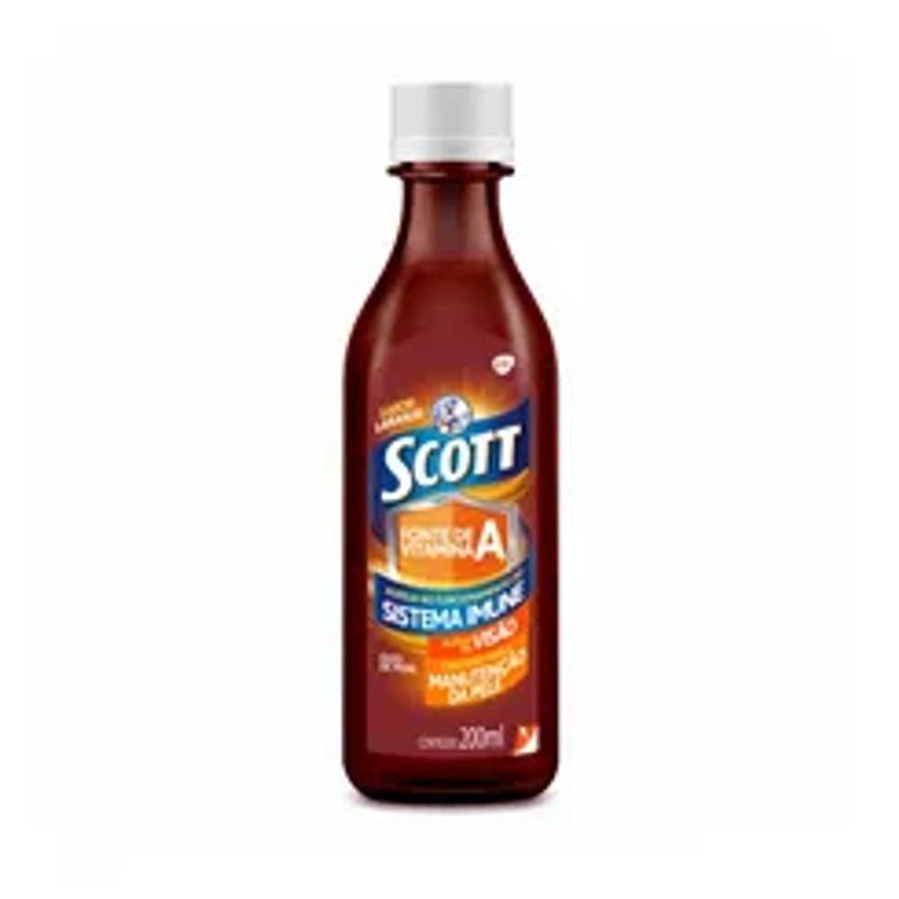 Emulsão Scott Laranja 200ml - Drogaria Poupa Centro