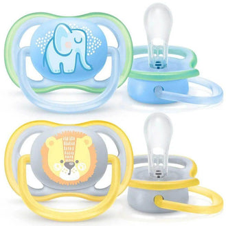 Chupeta Avent Ultra Air 0-6 Meses Meninos C/2 - Drogaria Poupa Centro