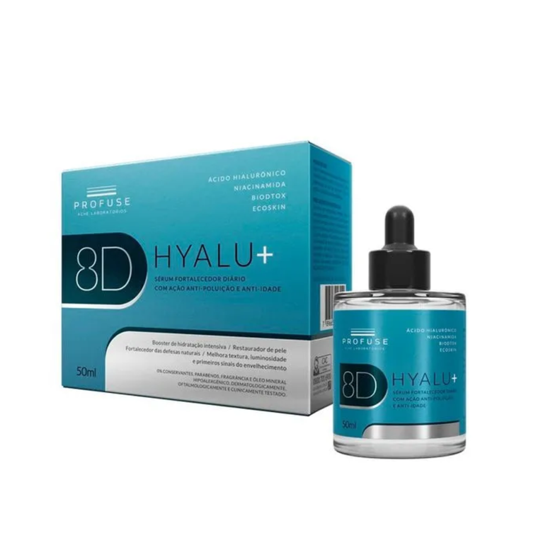 Kit Sérum Facial Fortalecedor Profuse 8D Hyalu+ Anti-idade 50ml + 30ml