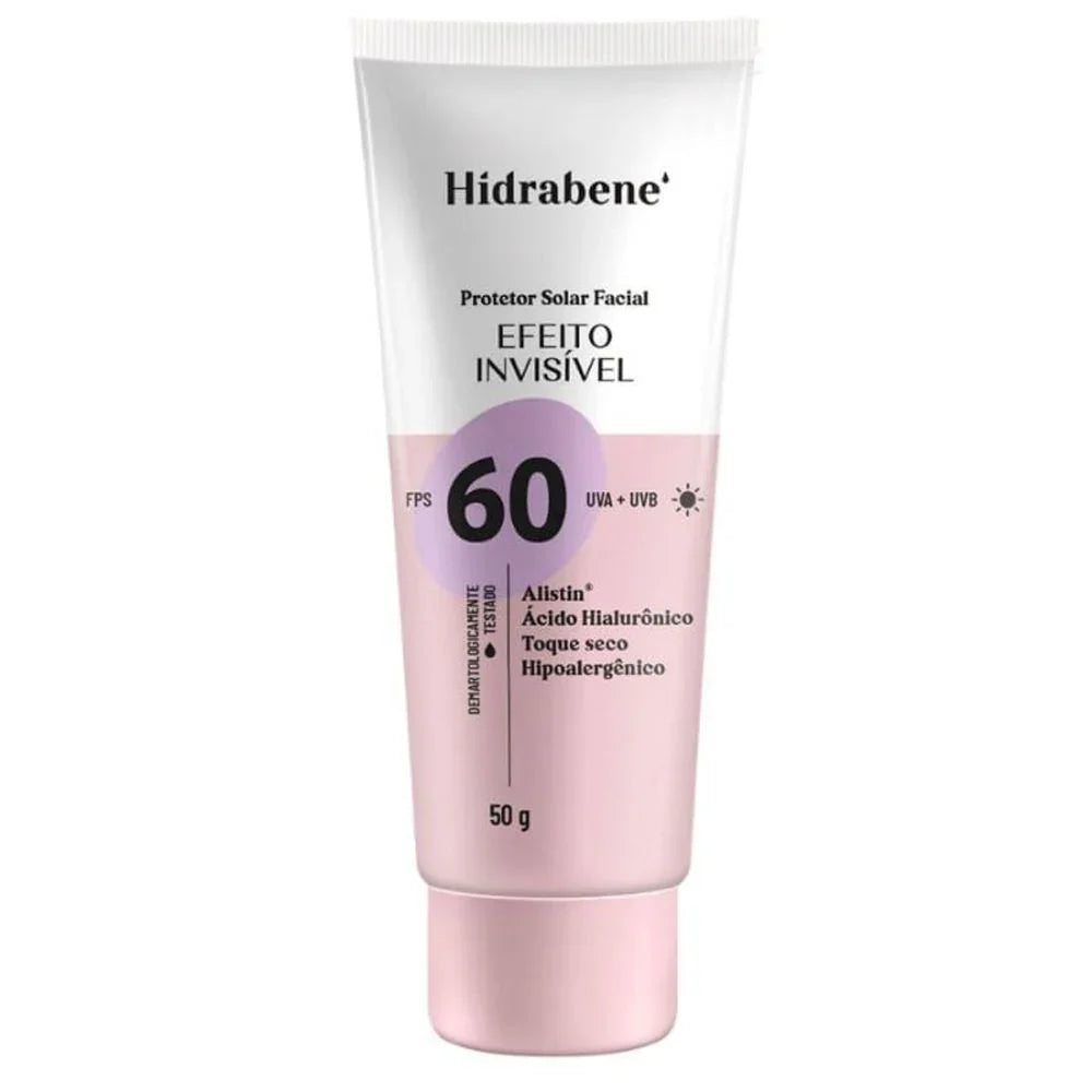 Hidrabene Protetor Solar Facial Fps 60 Invisível 50g - Drogaria Poupa Centro
