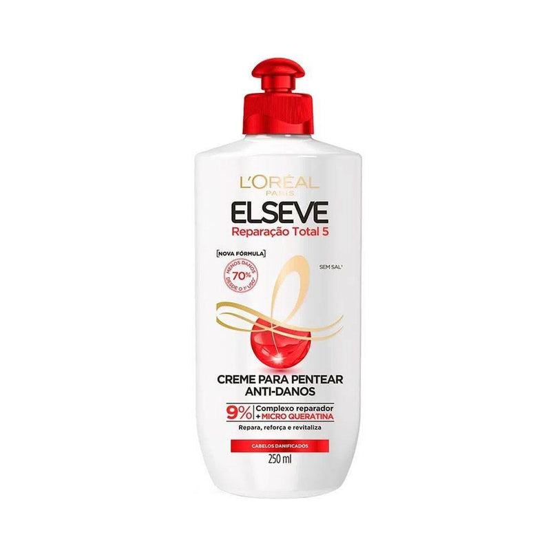 Creme Pentear Elseve Reparação Total 250ml - Drogaria Poupa Centro