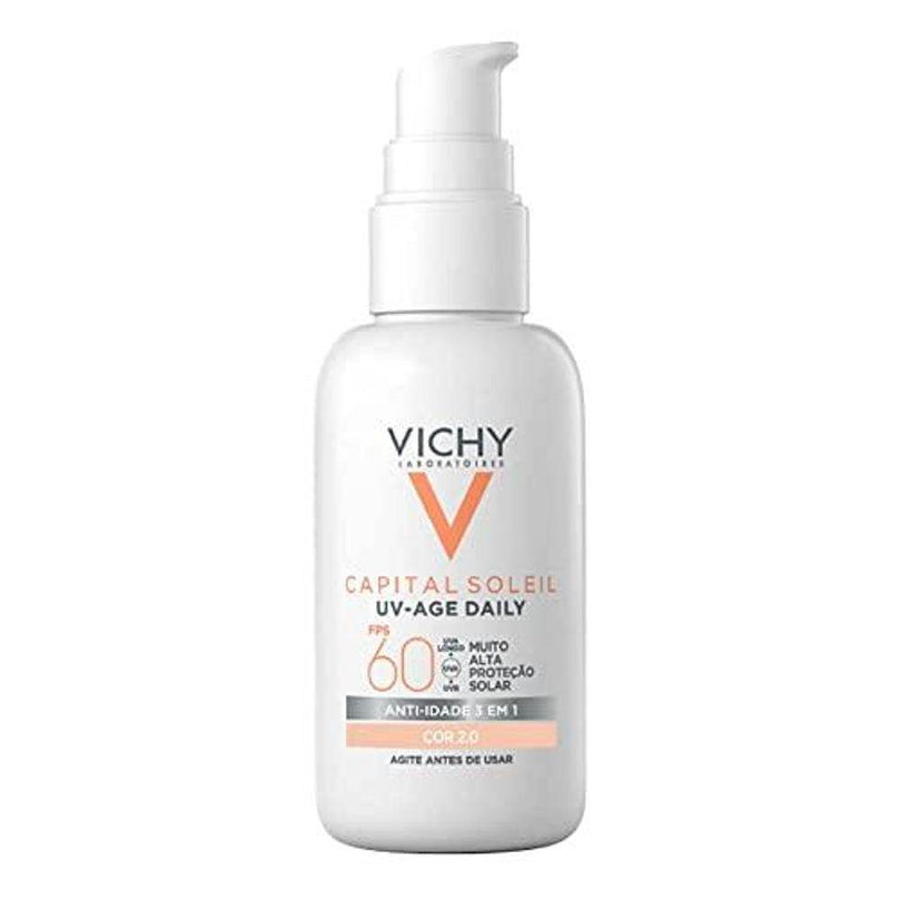 Protetor Solar Facial Vichy Capital Soleil UV-Age Daily nº 2.0, FPS 60 com 40g - Drogaria Poupa Centro
