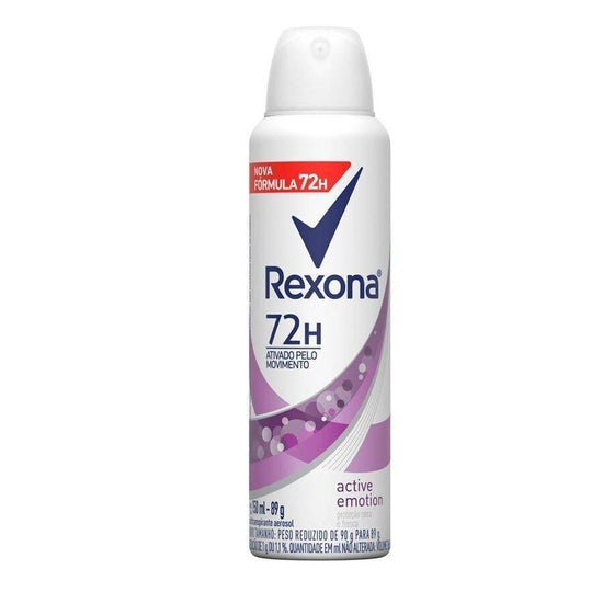Desodorante Aerosol Rexona Active Emotion 72H 150ml - Drogaria Poupa Centro