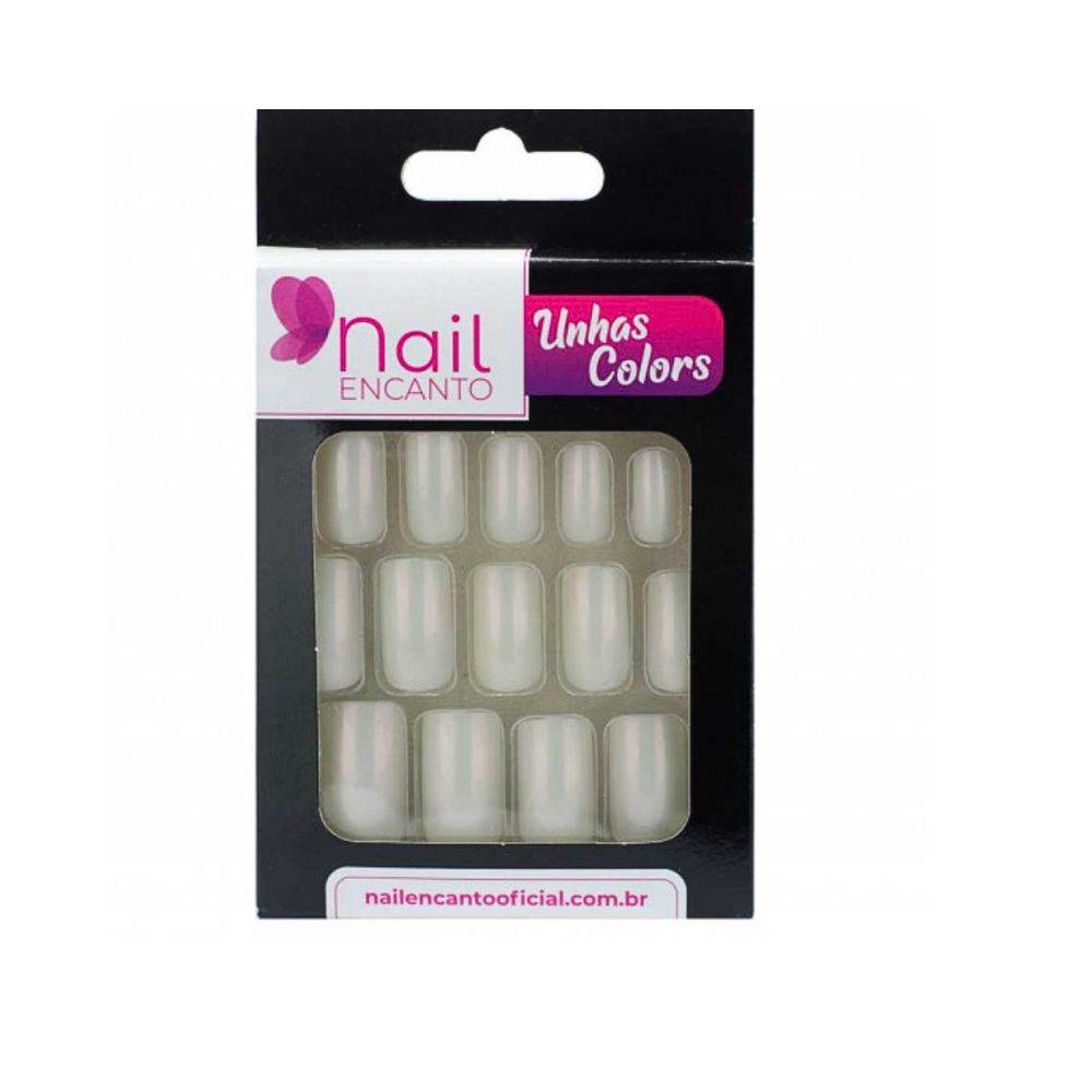 Unhas Fhaces Nail Encanto Colors Longa Perola - 24 Unidades - Drogaria Poupa Centro