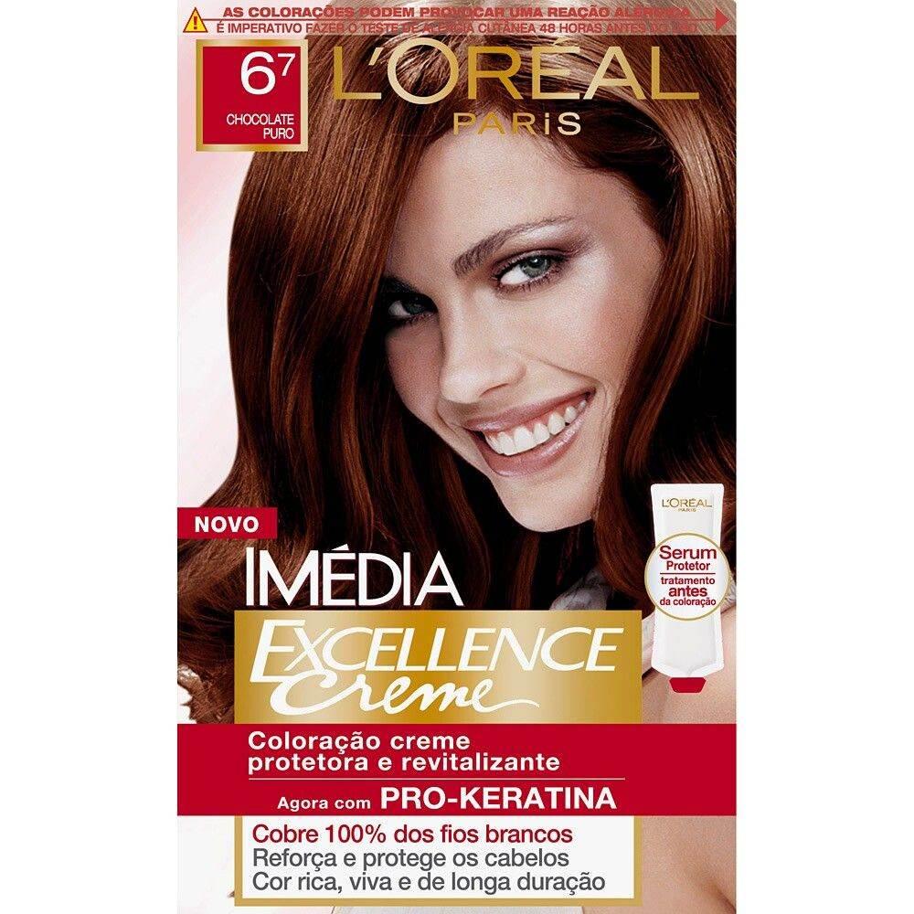 Tinta Imedia Nº6.7 Chocolate Puro - LOREAL - Drogaria Poupa Centro