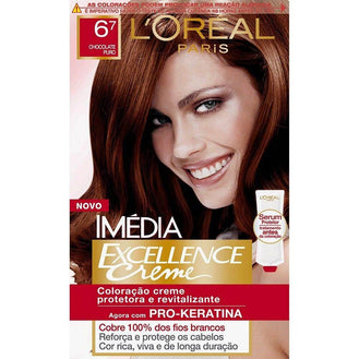 Tinta Imedia Nº6.7 Chocolate Puro - LOREAL - Drogaria Poupa Centro