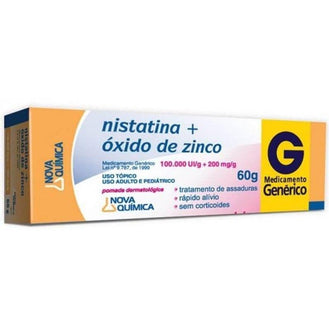Pomada Nistatina + Oxido Zinco 60G - Drogaria Poupa Centro