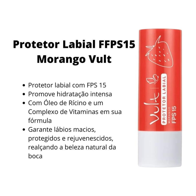 Vult Balm Protetor Labial Morango 4G