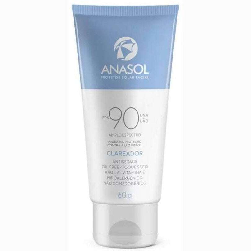 Protetor Solar Facial Clareador Fps 90 60g - Drogaria Poupa Centro