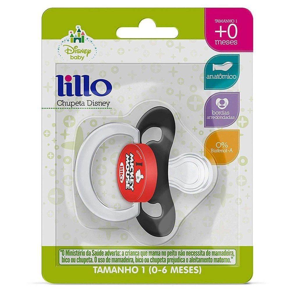 Chupeta Disney Silicone Tam1 Mickey Mouse Lillo - Drogaria Poupa Centro