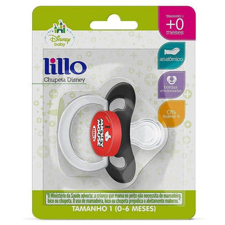 Chupeta Disney Silicone Tam1 Mickey Mouse Lillo - Drogaria Poupa Centro