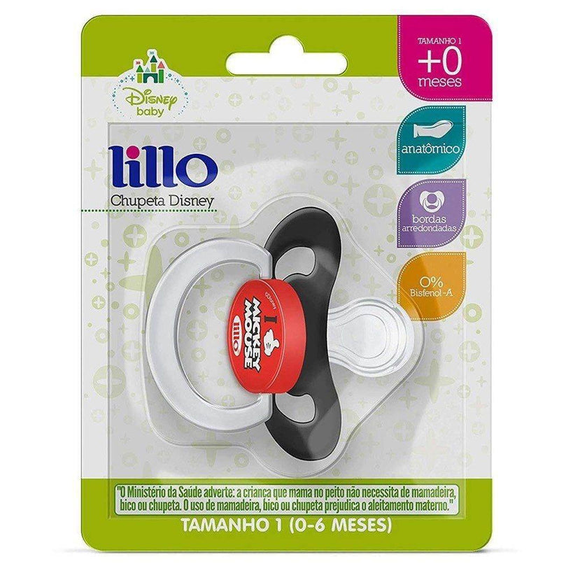 Chupeta Disney Silicone Tam1 Mickey Mouse Lillo - Drogaria Poupa Centro