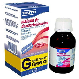 Maleato de Dexclorfeniramina 0,4Mg/Ml - 100Ml - Drogaria Poupa Centro