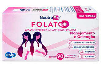 Suplemento Alimentar Neutrofer Folato D - 90 Comprimidos Revestidos