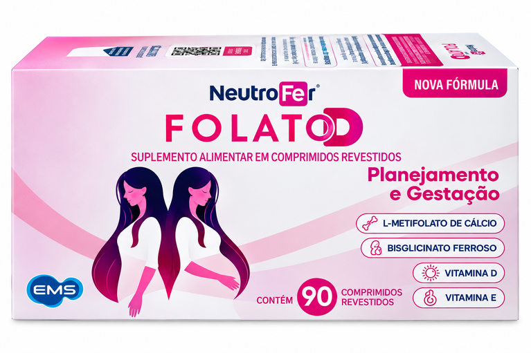 Suplemento Alimentar Neutrofer Folato D - 90 Comprimidos Revestidos