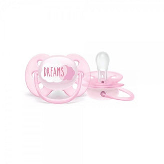 Chupeta Avent Ultra Soft 0 A 6 Meses Rosa Dreams - Drogaria Poupa Centro