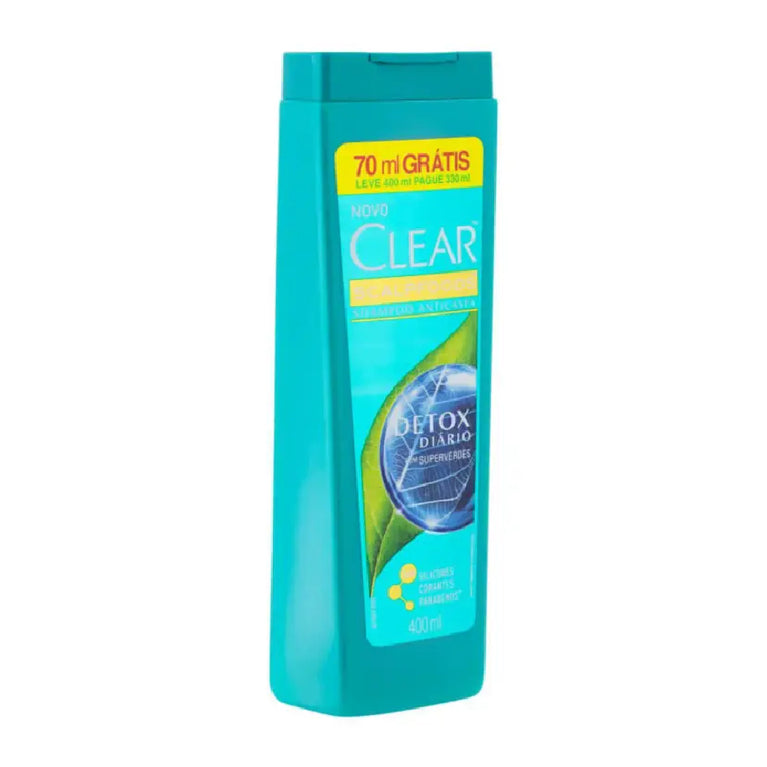 Shampoo Clear Men Detox Anticaspa Scalpfoods 400ml