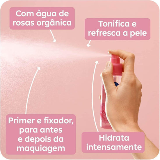 NIVEA Hidratante Facial Mist Aqua Rose 150ml - Hidratante em spray com água de rosas - Drogaria Poupa Centro