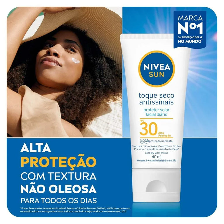 Prot Sol Nivea Fac Seco Antis Fps30 40Ml Nivea