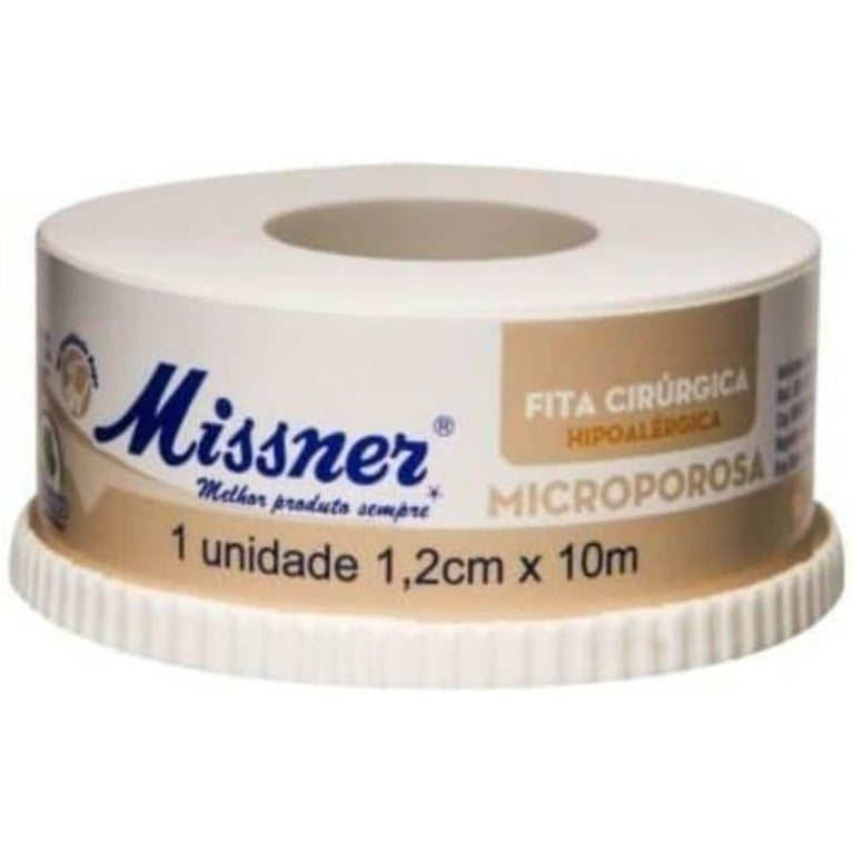 Fita Microporosa Bege 1.2 Cm X 10 M