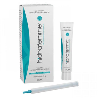 HIDRAFEMME GEL INTRAVAGINAL 24G+8APLICADORES - Drogaria Poupa Centro